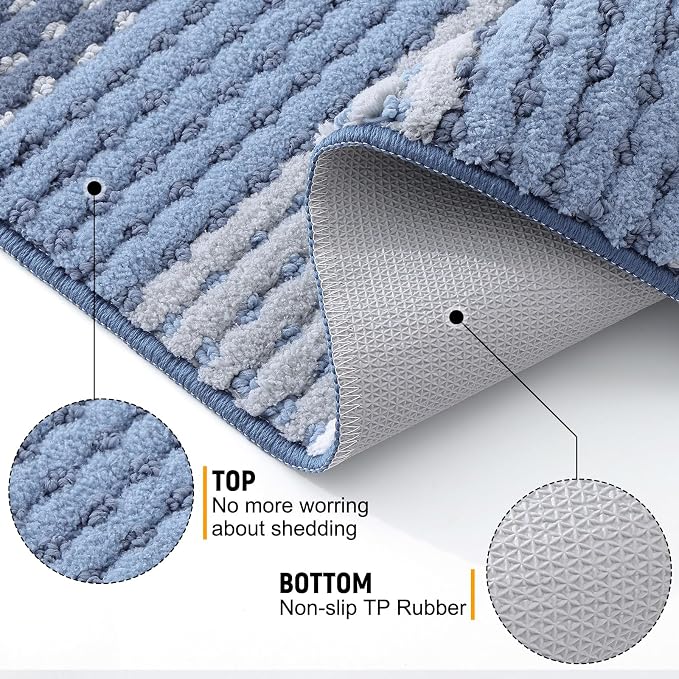 Kitinjoy Indoor Outdoor Door Mat, 71x24 Non-Slip Absorbent Dirt Trapper - Image 3