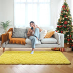 ONASAR Yellow Runner Rugs for Bedroom Living Room, Fluffy 2x6 Bedside Hallway - Image 7