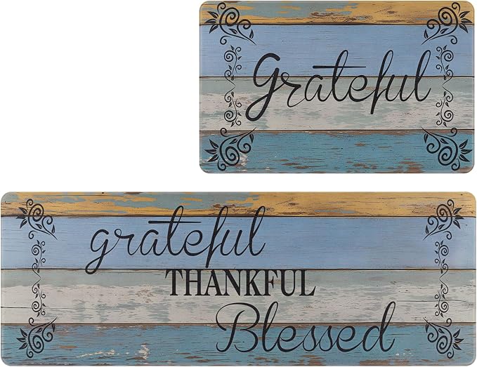 HEBE Anti Fatigue Kitchen Rugs Set of 2, Non Slip Cushioned Kitchen Mats - Image 9