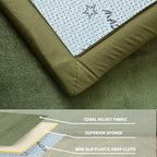MAXYOYO Coral Velvet Area Rug, Thick Japanese Tatami Mat Living Room Carpet - Image 5