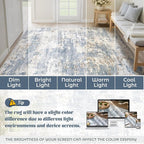 XLUEZ 2x7 Runner Rug for Hallway, Washable Modern Abstract Runner Rugs Neutral - Image 8