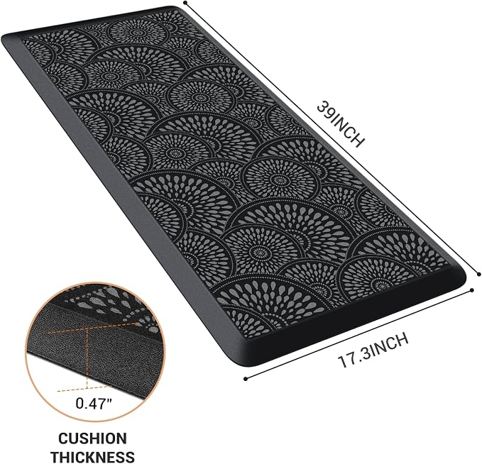 Mattitude Kitchen Mat, 17.3x39in Heavy Duty Ergonomic Comfort Foam Standing - Image 2
