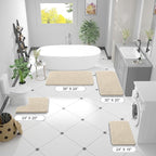 OLANLY Bathroom Runner Rugs 44x24, Extra Soft Absorbent Chenille Bath Rugs - Image 3