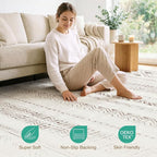 cotiled 5x7 Area Rugs Living Room Rug: Washable Boho Rugs - Image 4