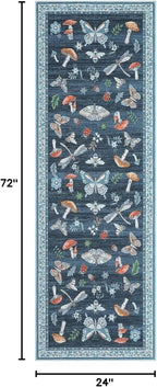 ROYHOME Mushroom Insect Rug 2x6 Runners - Image 2