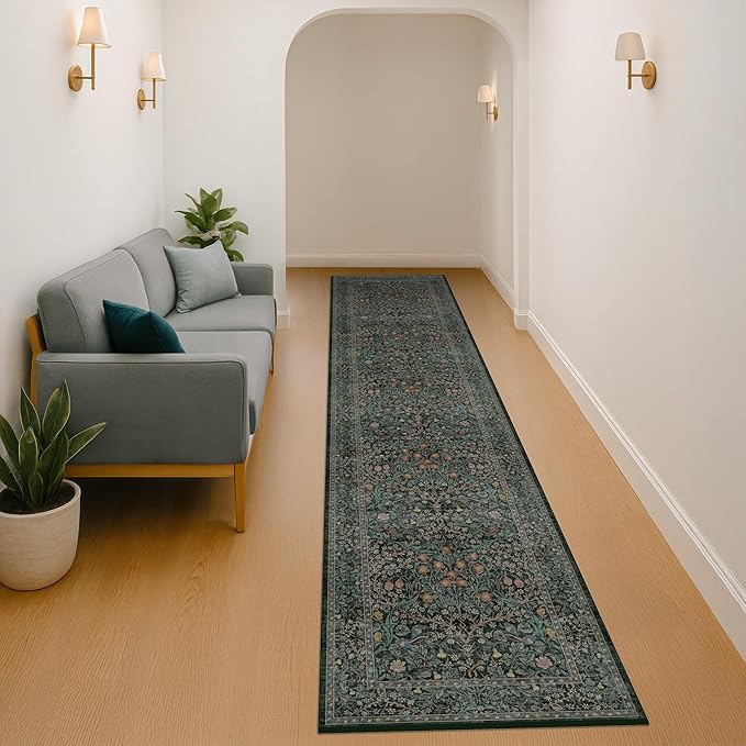 Vintage Washable 2x10 Runner Rug Non Slip - Image 2