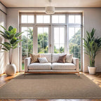 CAMILSON Easy Jute Rug 4x6, Indoor Outdoor Natural Color Fiber Area Rugs by CAMILSONIndoorOutdoorAreaRugs