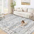 XLUEZ Area Rug 5x7 Living Room Rug, Machine Washable Vintage Distressed Boho by XLUEZ