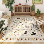 Rugcomf Area Rugs 8x10 Rug for Living Room Clearance Washable Boho Area Rug Non by Rugcomf
