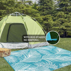 Pauwer Waterproof Outdoor Rug 8x10, Reversible Plastic Straw Patio Camping Rug - Image 6