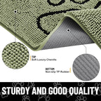 Smiry Dog Door Mat for Muddy Paws, Absorbent Dirt Trapper Non Slip Quick Dry - Image 4