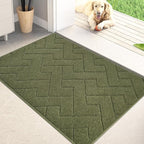 PURRUGS Dirt Trapping Door Mat 20" x 31.5", Non-Slip Machine Washable Entry Rug by PURRUGS