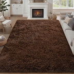8x10 Area Rugs for Living Room Bedroom: Ultra Soft Fluffy Shag Rug Upgrade by Luxturiy
