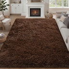 Fluffy Area Rugs 9x12 Living Room Bedroom: Ultra Soft Shag Rug Upgrade Non-Slip by Luxturiy