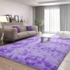 FlyDOIT Purple Tie-Dyed Large Rugs - Image 2