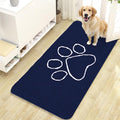 OLANLY Dog Door Mat for Muddy Paws 47x24, Paw Print Design, Absorbs Moisture by OLANLY