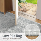 Rugxara 8x10 Washable Area Rug for Living Room, Extra Large Neutral Vintage - Image 7