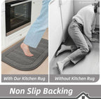 BEQHAUSE 30x18 Inch Kitchen Rug Mat Durable Kitchen Rugs Non-Slip Washable - Image 6