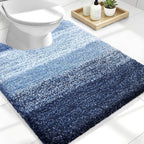 OLANLY Luxury Toilet Rugs U-Shaped 24x20, Extra Soft and Absorbent Microfiber by OLANLY