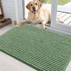 OLANLY Dog Door Mat for Muddy Paws 36x24, Ultra Absorbent Chenille Mud Doormat by OLANLY