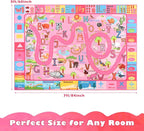 Terrug Kids Rug for Playroom, Educational Classroom Rug for Kids Room, Washable - Image 2
