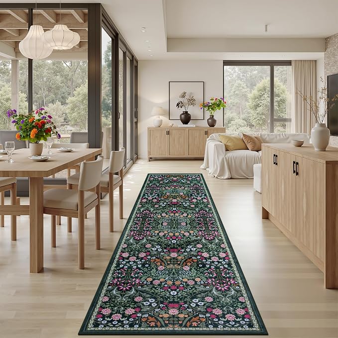 Runner Rug for Entryway: 3x10 Kitchen Rugs Non Slip Washable Ultra-Thin Soft - Image 4