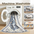 10x14 Washable Area Rug, Large Rugs - Image 4