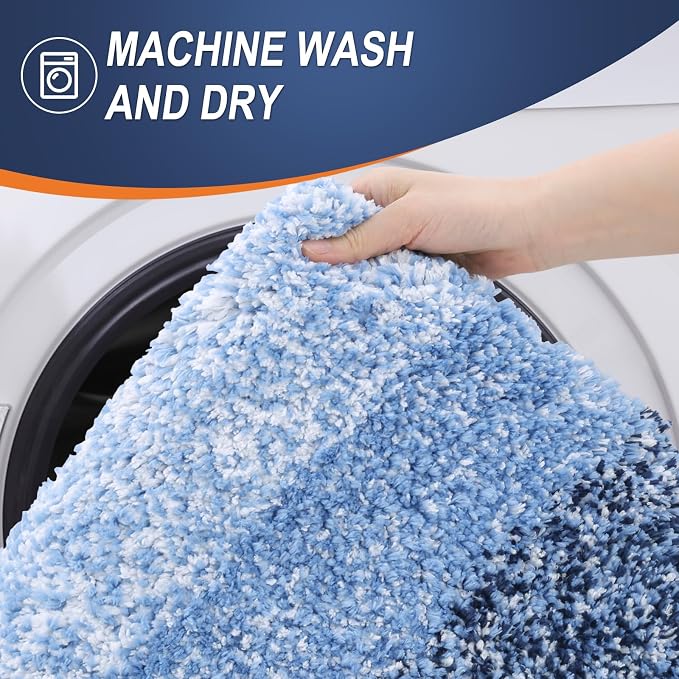 OLANLY Bathroom Rugs Mat 34x21, Extra Soft Absorbent Microfiber Bath Rugs - Image 6