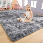 AROGAN Soft Rainbow Area Rugs for Girls Room 4x6 Feet, Fluffy Girls Bedroom Rugs - Image 9