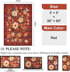 DUKINO 3x5 Area Rug, Floral Rugs - Image 2
