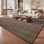 Pettop 5x7 Brown Area Rugs for Living Room Bedroom, Thickened Memory-Foam Throw - Image 2