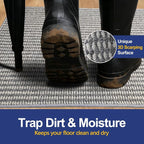 Dirt Trapping Door Mat 36x60, 3D Scarping Surface Doormat - Image 2