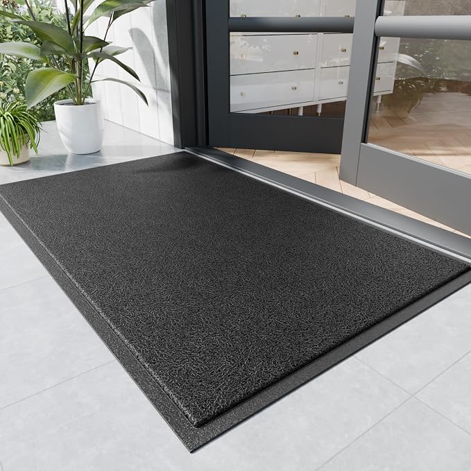 Sturdy Front Door Mat, Fade Resistant, Waterproof Low Profile Entry Mat by NatureiFrontDoorMat