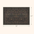 Dark Brown 2x3 Washable Entry Rug, Throw Small Rugs - Image 2