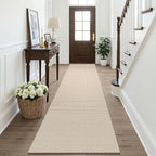 KOZYFLY Cotton Runners Rugs for Hallway 2.5'x10', Washable Runner Rug, Woven by KOZYFLY