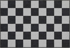 GarveeHome Checkered Dark 2x3 Washbale Rug Door Mat Geometric Diamond Dot - Image 5