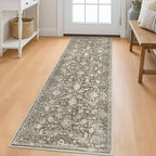 KILOCOCO Hallway Runner 2x6 Rug Runner Printed Vintage Floral Washable Kitchen by Kilococo