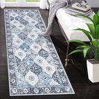 HEBE Hallway Runner Rug 2'x5' Washable Vintage Distressed Area Rugs Non Slip - Image 8