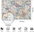 Lahome Moroccan Trellis Entryway Rug, 2x3 Kitchen Rugs Non Slip Washable - Image 2