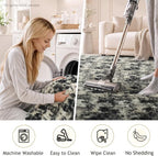 Ophanie Black Gold and Grey Area Rugs - Image 6