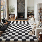 PureCozy Checkered Rug 6x9 for Living Room - Image 3