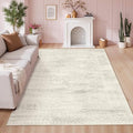 Latte&Fog Vintage 5x7 Washable Area Rugs, Ivory Rug by LatteFog