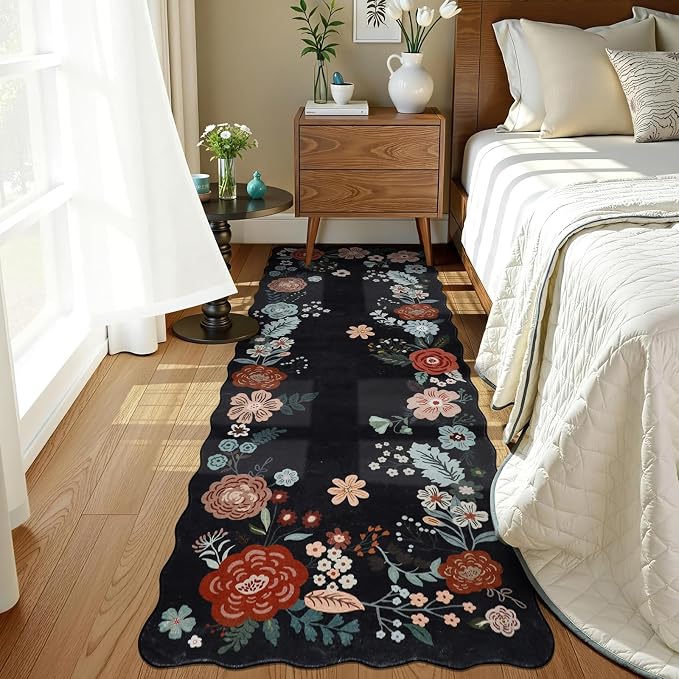 Kitchen Runner Rug, 3x6 Boho Floral Runners - Image 6