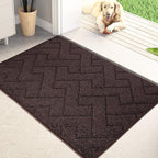 PURRUGS Dirt Trapping Door Mat 24" x 35.5", Non-Slip Machine Washable Entry Rug by PURRUGS
