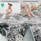 5x5 Rug Square for Living Room – Machine Washable Non-Slip Area Rug for Kitchen - Image 5