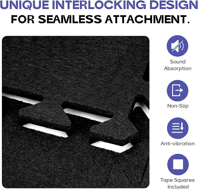 Starfavor Sound Absorbing Interlocking Floor Mats Pads 18 Pcs - Image 5