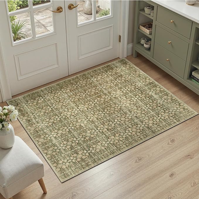 DCX 2x3 Neutral Rug, Kid & Pet Friendly by DCXWashableRug