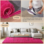 Mugorn Hot Pink Fluffy Soft Rugs - Image 5