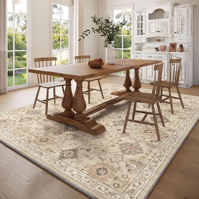 10x12 Area Rugs for Living Room: Bedroom Rug Stain Resistant Non Slip Low Pile - Image 5
