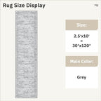 Soalmost Runner Rug 2'6" x 10' Washable Non-Slip Runner Rugs - Image 5